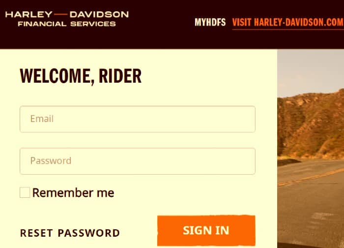 harley davidson bill pay login